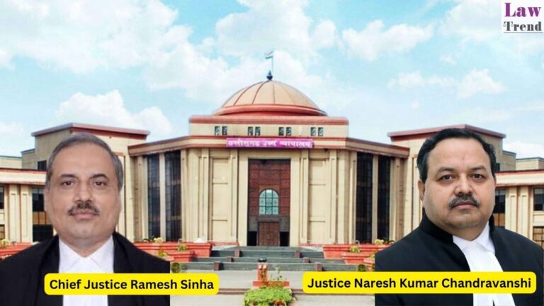 Chief Justice Ramesh Sinha and Justice Naresh Kumar Chandravanshi