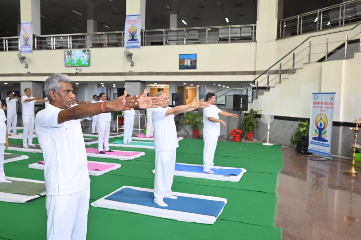 Yoga Day Observed with the Message of: One Earth, One Health at Chhattisgarh High Court 1 image 1