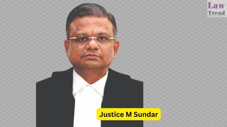 Justice M Sundar