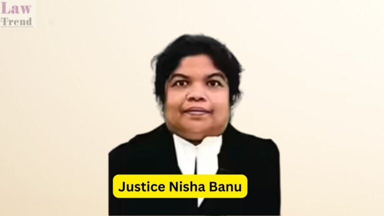 Justice nisha banu