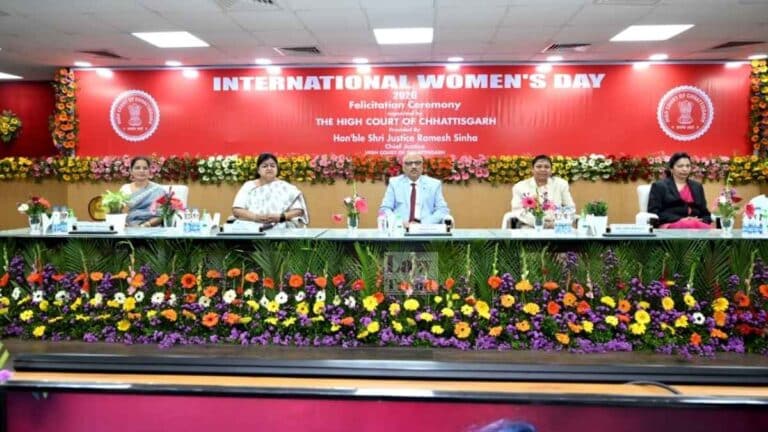 ‘Empowering Women Strengthens Rule of Law’: Chhattisgarh CJ Ramesh Sinha at International Women’s Day Celebration