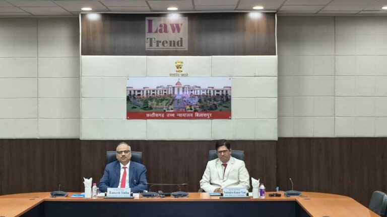Chief Justice Justice Ramesh Sinha Virtually Inaugurates Residential Colony for Judicial Employees in Rajnandgaon