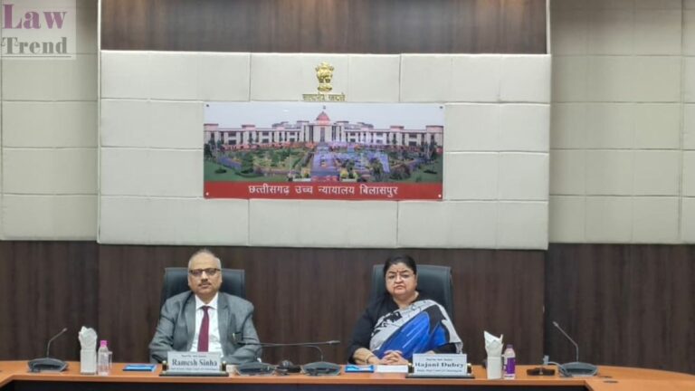 Chief Justice Ramesh Sinha Virtually Lays Foundation Stone for Judicial Staff Housing, New Court Building in Chhattisgarh